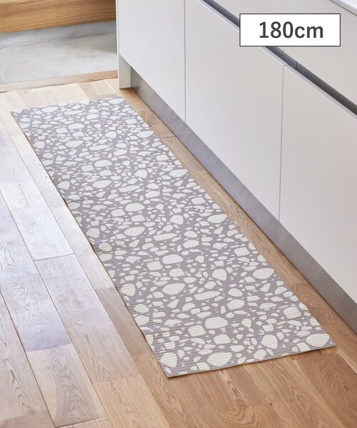 3coins(3coins)の「PVCキッチンマット:180cm(キッチンツール・グレー・0)」の1枚目の写真