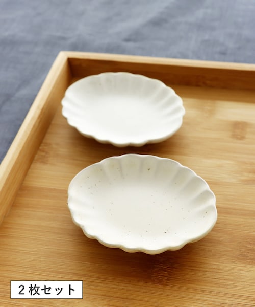 3coins（3coins）の「【高山都さんコラボ】楕円豆皿2枚セット（食器