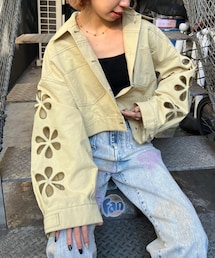 CIAOPANIC | 【HELLO.SANFRANCISCO】フラワーカットアウトジャケット(ミリタリージャケット)