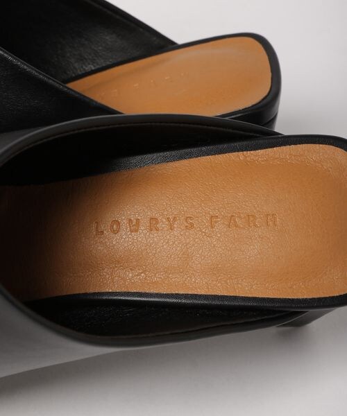 LOWRYS FARM（ローリーズファーム）の「オブリークミュール（シューズ・ブラック09/ブラウン53・M/L）」の10枚目の写真