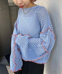 CIAOPANIC | 【HELLO.SANFRANCISCO】メッシュリボンカーディガン(カーディガン/ボレロ)