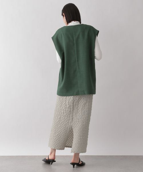 LOWRYS FARM（ローリーズファーム）の「シャーリングカットタイトスカート（スカート・アイボリー08/ブラック09/グレー15/グリーン75・フリー）」の19枚目の写真