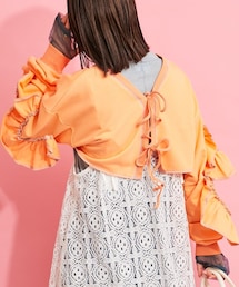 CIAOPANIC TYPY | 【HELLO.SANFRANCISCO】2WAYカットアウトフリルカーデ(カーディガン/ボレロ)