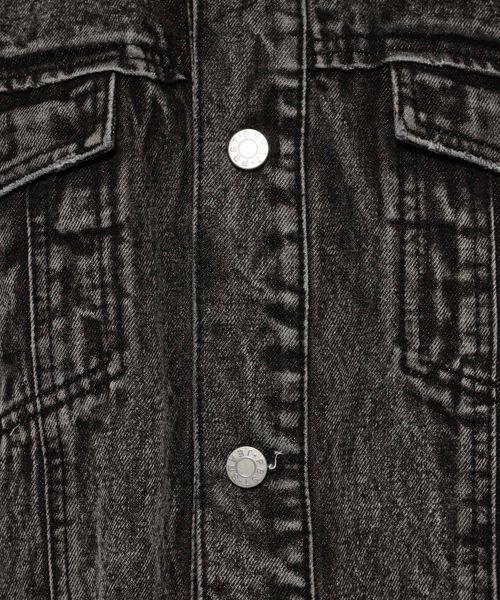 PAGEBOY（ページボーイ）の「ショートボーイGジャン（ジャケット/アウター・レディース・交織オフホワイト05/ケミカルブラック09/ブルー82・F）」の19枚目の写真