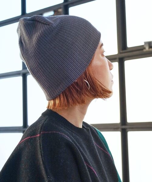 PAGEBOY（ページボーイ）の「リブアミニットボウ（帽子・レディース・ブラック09/グレー12/ベージュ55・FREE）」の6枚目の写真