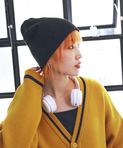 PAGEBOY（ページボーイ）の「リブアミニットボウ（帽子・レディース・ブラック09/グレー12/ベージュ55・FREE）」の3枚目の写真