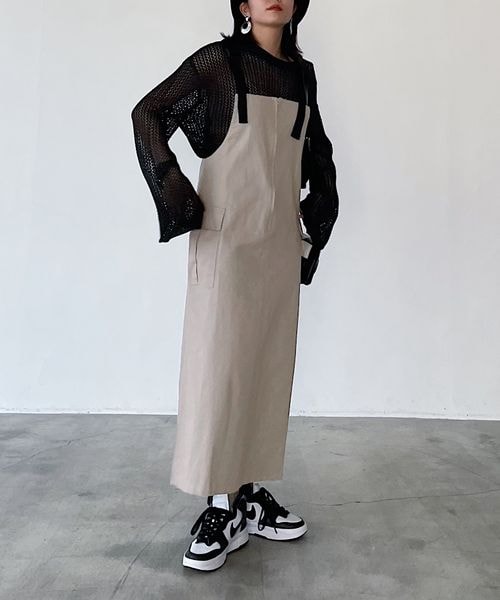 PAGEBOY（ページボーイ）の「カーゴポケットツイルジャンスカ（ワンピース/ドレス・レディース・ゼブラ08/ブラック09/【WEB限定カラー】グレージュ12/カーキ78・F）」の11枚目の写真