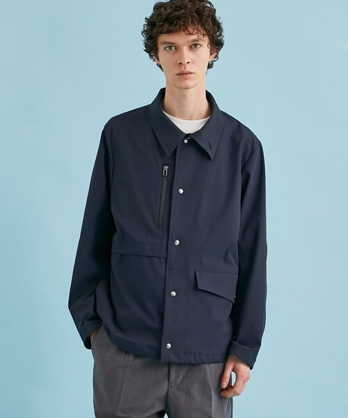 A + TOKYO（エープラストウキョウ）の「RE;NAPES撥水シャツブルゾン（ブルゾン・メンズ・L.GRY/D.NVY・1/2）」の2枚目の写真