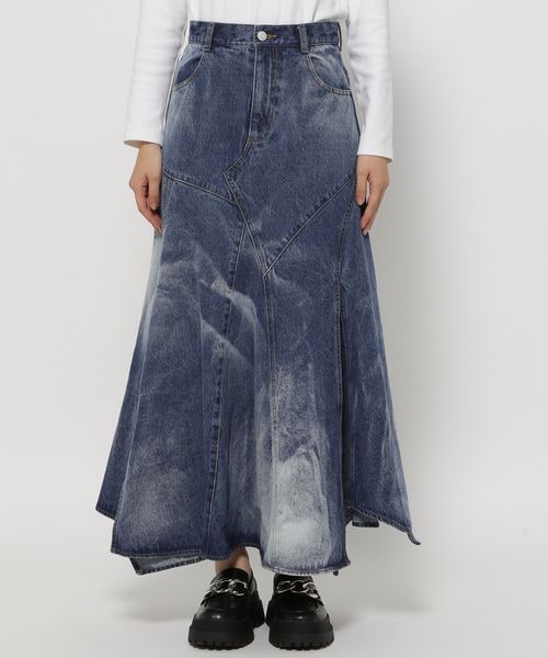 PAGEBOY(ページボーイ)の「シアーブリーチデニムスカート(スカート・ブラック09/ブルー85・S/M)」の21枚目の写真