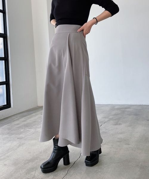 PAGEBOY（ページボーイ）の「アシメフレアスカート（スカート・レディース・ブラック09/グレージュ12/グレー15・F）」の12枚目の写真