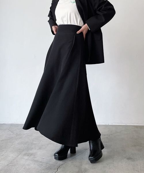 PAGEBOY（ページボーイ）の「アシメフレアスカート（スカート・レディース・ブラック09/グレージュ12/グレー15・F）」の5枚目の写真