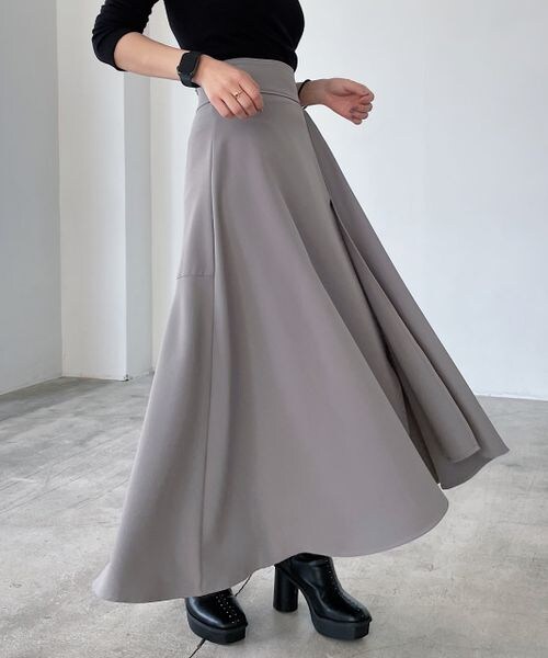 PAGEBOY（ページボーイ）の「アシメフレアスカート（スカート・レディース・ブラック09/グレージュ12/グレー15・F）」の13枚目の写真