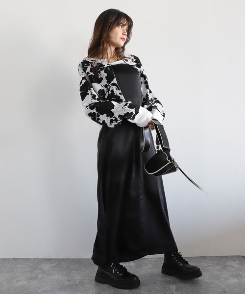 PAGEBOY（ページボーイ）の「シャツ×キャミワンピースSET（ワンピース/ドレス・レディース・ブラック09/ライムグリーン73/ブルー86・F）」の3枚目の写真