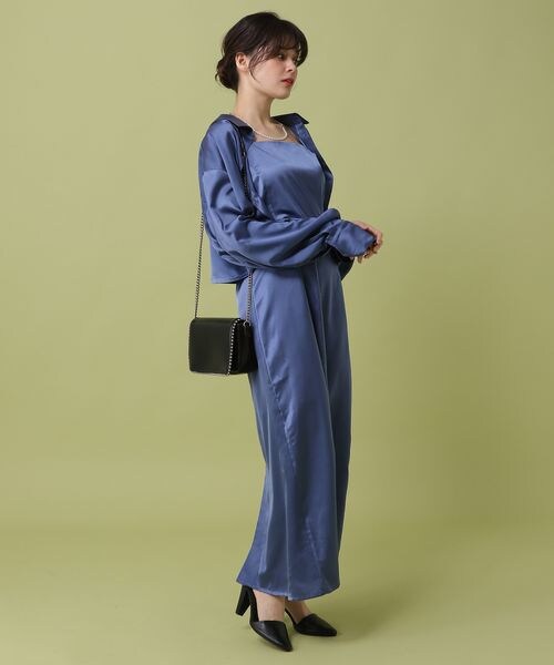 PAGEBOY（ページボーイ）の「シャツ×キャミワンピースSET（ワンピース/ドレス・レディース・ブラック09/ライムグリーン73/ブルー86・F）」の18枚目の写真