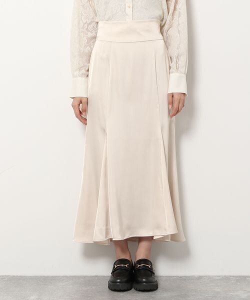 mysty woman（ミスティウーマン）の「サテンレースアップマーメイドスカート（スカート・レディース・アイボリー08/モカ57/ダークブラウン59・F）」の17枚目の写真