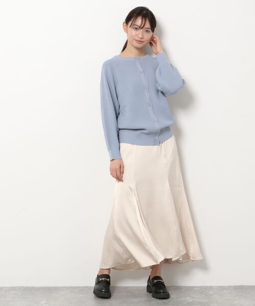 mysty woman（ミスティウーマン）の「サテンレースアップマーメイドスカート（スカート・レディース・アイボリー08/モカ57/ダークブラウン59・F）」の10枚目の写真