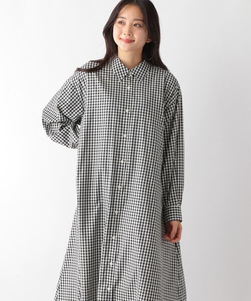 GLOBAL WORK(グローバルワーク)の「お手入れらくらくボリュームシャツワンピース(ワンピース/ドレス・レディース・ブラックストライプ09/ギンガム10/グリーンストライプ75/ブルーストライプ85・M/L)」の21枚目の写真