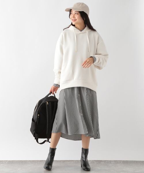 GLOBAL WORK(グローバルワーク)の「お手入れらくらくボリュームシャツワンピース(ワンピース/ドレス・レディース・ブラックストライプ09/ギンガム10/グリーンストライプ75/ブルーストライプ85・M/L)」の15枚目の写真