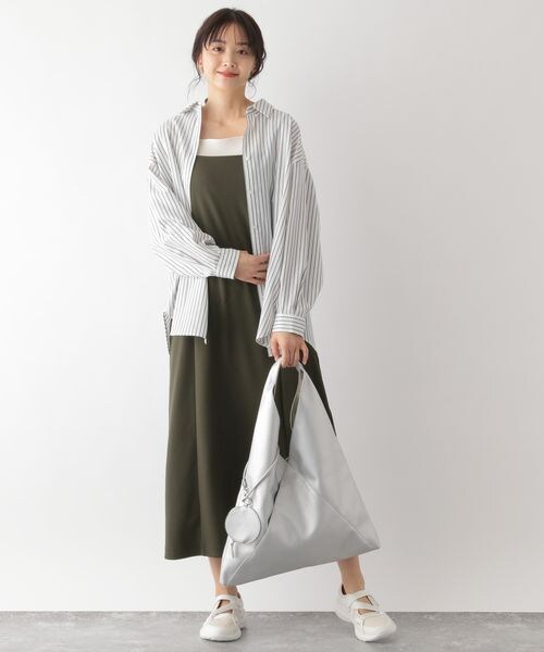 GLOBAL WORK（グローバルワーク）の「スゴラクキャミワンピース（ワンピース/ドレス・レディース・ブラック09/カーキブラウン78/ブルーグリーン87・FREE）」の18枚目の写真