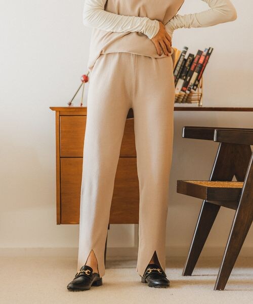 BAYFLOW（ベイフロー）の「スリットニットパンツ（）」 - WEAR