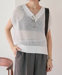 COLLAGE GALLARDAGALANTE | 和紙ニットベスト(ニット/セーター)