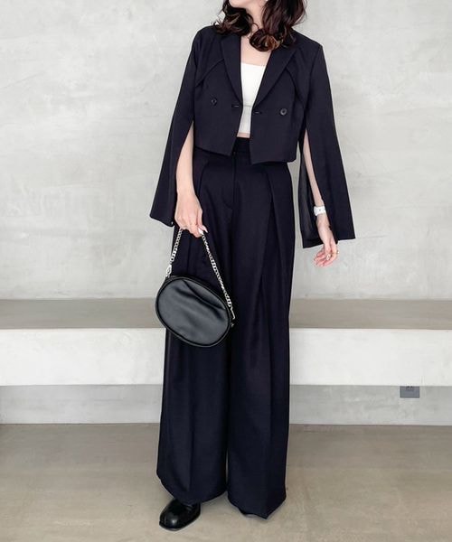 Heather（ヘザー）の「Short Jacket（ジャケット/アウター・レディース・ブラック 09/ブラウン 57・FREE）」の10枚目の写真