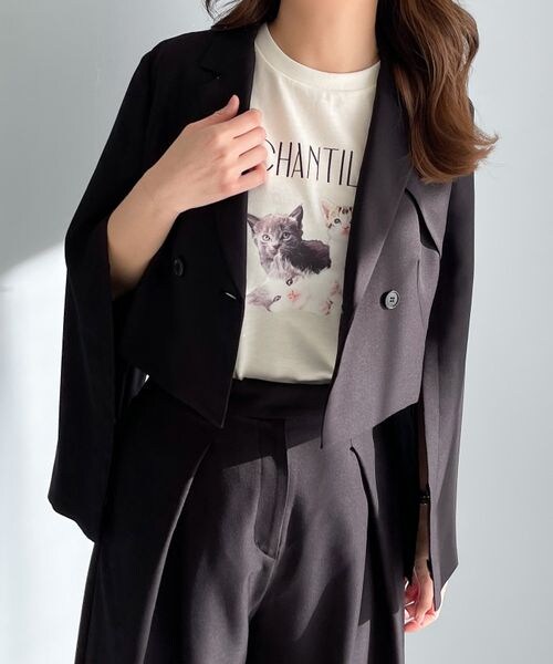 Heather（ヘザー）の「Short Jacket（ジャケット/アウター・レディース・ブラック 09/ブラウン 57・FREE）」の13枚目の写真