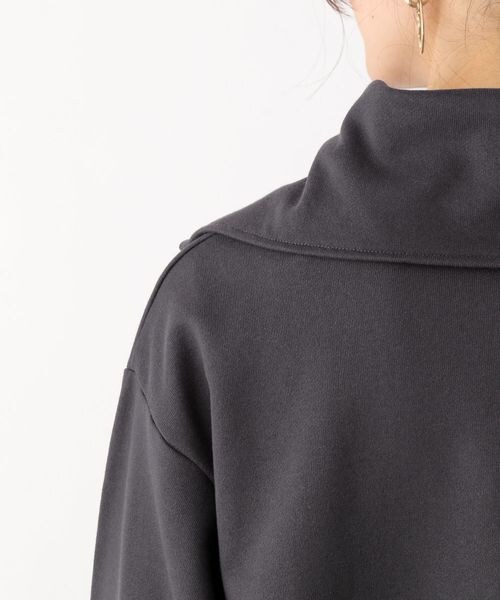 LEPSIM(レプシィム)の「ハーフジップBIGカラープルオーバー(トップス・アイボリー08/チャコールグレー19/ライトピンク22・FREE SIZE)」の12枚目の写真