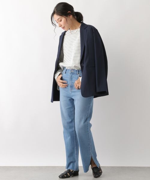 LEPSIM（レプシィム）の「アソートボーダープルオーバー（トップス・レディース・オフホワイト05/ブラック09/ブルー82・FREE SIZE）」の13枚目の写真