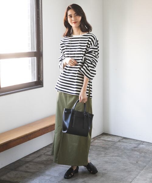 LEPSIM（レプシィム）の「アソートボーダープルオーバー（トップス・レディース・オフホワイト05/ブラック09/ブルー82・FREE SIZE）」の5枚目の写真