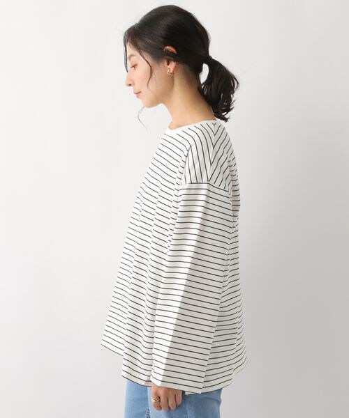 LEPSIM（レプシィム）の「アソートボーダープルオーバー（トップス・レディース・オフホワイト05/ブラック09/ブルー82・FREE SIZE）」の17枚目の写真