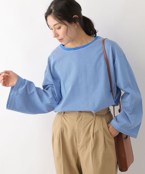 LEPSIM（レプシィム）の「アソートボーダープルオーバー（トップス・レディース・オフホワイト05/ブラック09/ブルー82・FREE SIZE）」の2枚目の写真