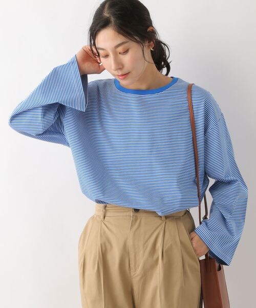 LEPSIM（レプシィム）の「アソートボーダープルオーバー（トップス・レディース・オフホワイト05/ブラック09/ブルー82・FREE SIZE）」の15枚目の写真