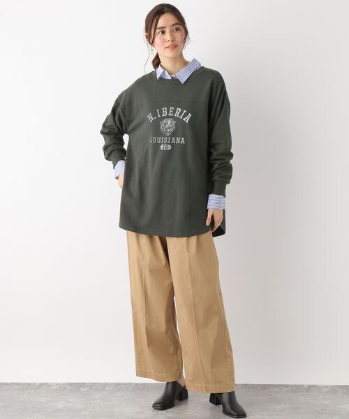 LEPSIM(レプシィム)の「チュニックロゴスウェット(トップス・ライトグレー12/チャコールグレー19/オレンジ45/ライトブルー82・FREE SIZE)」の8枚目の写真