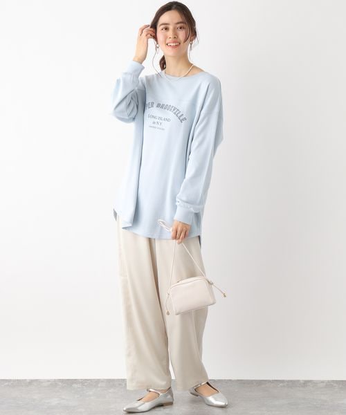 LEPSIM(レプシィム)の「チュニックロゴスウェット(トップス・ライトグレー12/チャコールグレー19/オレンジ45/ライトブルー82・FREE SIZE)」の13枚目の写真