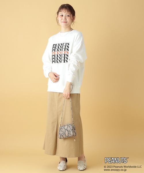 LEPSIM（レプシィム）の「プリントスウェット（トップス・オフホワイト05/ブラック09・FREE SIZE）」の9枚目の写真