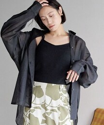 LOWRYS FARM | シアーシャツロングスリーブ(トップス)