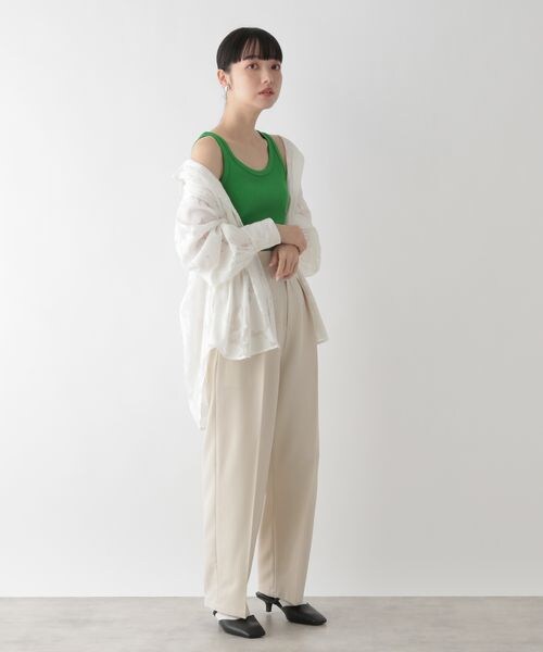 LOWRYS FARM（ローリーズファーム）の「ＵＳＡベーシックタンク（トップス・オフ08/ブラック09/ブラックボーダー10/オレンジボーダー40/ブラウン58/グリーンボーダー70/グリーン72/パープルボーダー90・F）」の14枚目の写真