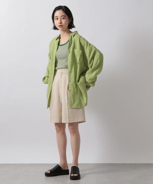 LOWRYS FARM（ローリーズファーム）の「ＵＳＡベーシックタンク（トップス・オフ08/ブラック09/ブラックボーダー10/オレンジボーダー40/ブラウン58/グリーンボーダー70/グリーン72/パープルボーダー90・F）」の11枚目の写真