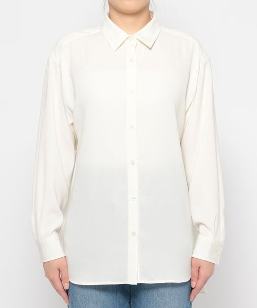 LOWRYS FARM（ローリーズファーム）の「イージーケアシャツ（トップス・アイボリー08/グレー18/ピンク22/ベージュ52・ショート丈/ロング丈）」の17枚目の写真