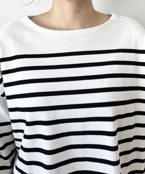 LOWRYS FARM（ローリーズファーム）の「パネルボーダーロングスリーブ（トップス・ブラック09/ピンク22/オレンジ45/ブルー85・FREE）」の18枚目の写真