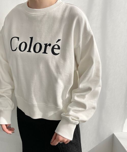 LOWRYS FARM（ローリーズファーム）の「ウラケシンプルロゴロングスリーブ（トップス・オフ05/ブラック09/グレー12・FREE）」の4枚目の写真