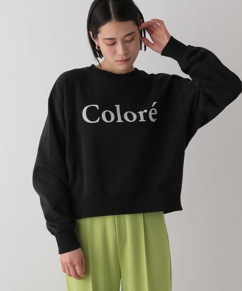 LOWRYS FARM（ローリーズファーム）の「ウラケシンプルロゴロングスリーブ（トップス・オフ05/ブラック09/グレー12・FREE）」の2枚目の写真