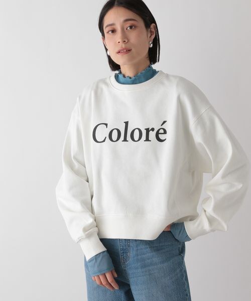 LOWRYS FARM（ローリーズファーム）の「ウラケシンプルロゴロングスリーブ（トップス・オフ05/ブラック09/グレー12・FREE）」の7枚目の写真