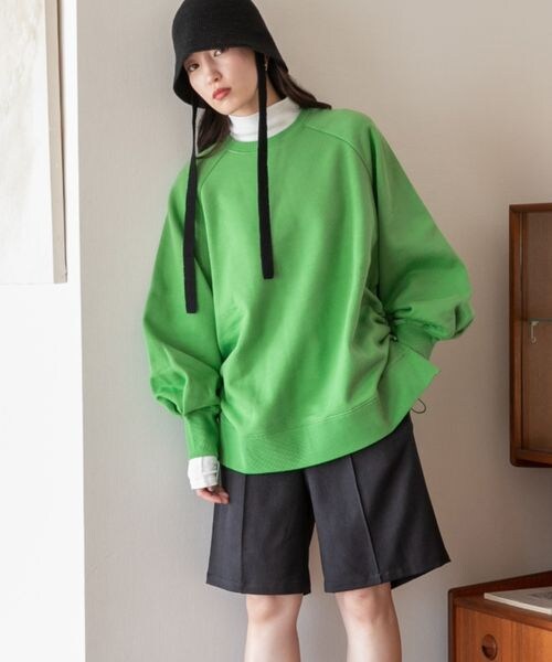 LOWRYS FARM(ローリーズファーム)の「ハイウエストピンタックショートパンツ(パンツ・アイボリー08/ブラック09/グレー18・F)」の8枚目の写真