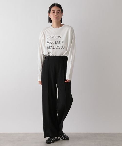 LOWRYS FARM(ローリーズファーム)の「カラーロゴプリントロングスリーブ(トップス・オフ05/オフ06/グレー12/ピンク22・F)」の5枚目の写真