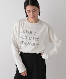 LOWRYS FARM | カラーロゴプリントロングスリーブ(トップス)