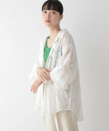 LOWRYS FARM | ジャガードレースシャツロングスリーブ(トップス)