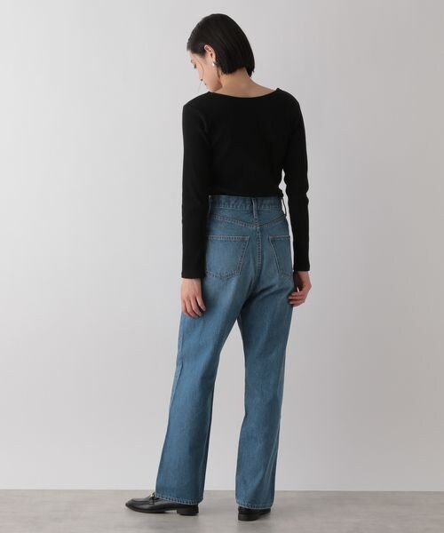 LOWRYS FARM(ローリーズファーム)の「2WAYリブタイトロングスリーブ(トップス・オフ05/アイボリー08/ブラック09/ブルー85・F)」の11枚目の写真