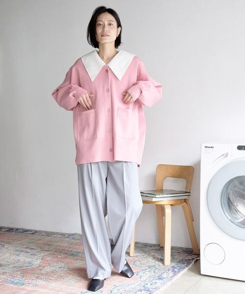 LOWRYS FARM(ローリーズファーム)の「スタイルUPハイウエストワイドパンツ(パンツ・レディース・アイボリー08/ブラック09/グレー15/グリーン72・WEB限定XS/S/M/L)」の17枚目の写真